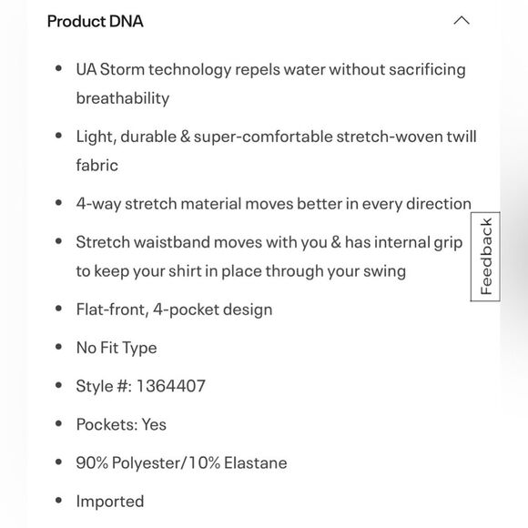 Men's Under Armour Drive Pants - Steel / Halo Gray - 30/32 - Picture 9 of 9